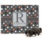 Gray Dots Dog Blanket - Regular (Personalized)