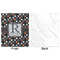 Gray Dots Minky Blanket - 50"x60" - Single Sided - Front & Back