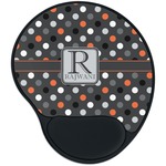 Gray Dots Mouse Pad with Wrist Support