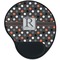 Gray Dots Mouse Pad with Wrist Support - Main