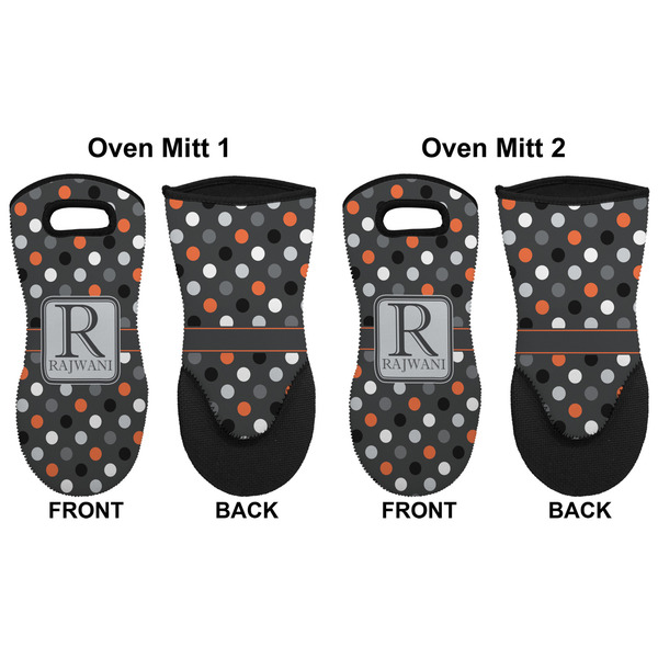 Gray Dots Neoprene Oven Mitt - Set of 2 - Approval