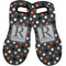 Gray Dots Neoprene Oven Mitts - Set of 2 w/ Name and Initial