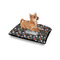 Gray Dots Outdoor Dog Beds - Small - IN CONTEXT