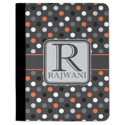 Gray Dots Padfolio Clipboard - Large (Personalized)
