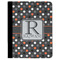 Gray Dots Padfolio Clipboards - Large - FRONT