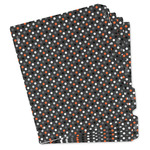 Gray Dots Binder Tab Divider - Set of 5 (Personalized)