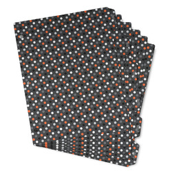 Gray Dots Binder Tab Divider - Set of 6 (Personalized)