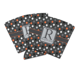 Gray Dots Party Cup Sleeve (Personalized)