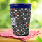 Gray Dots Party Cup Sleeves - with bottom - Lifestyle