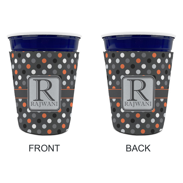 Gray Dots Party Cup Sleeves - without bottom - Approval