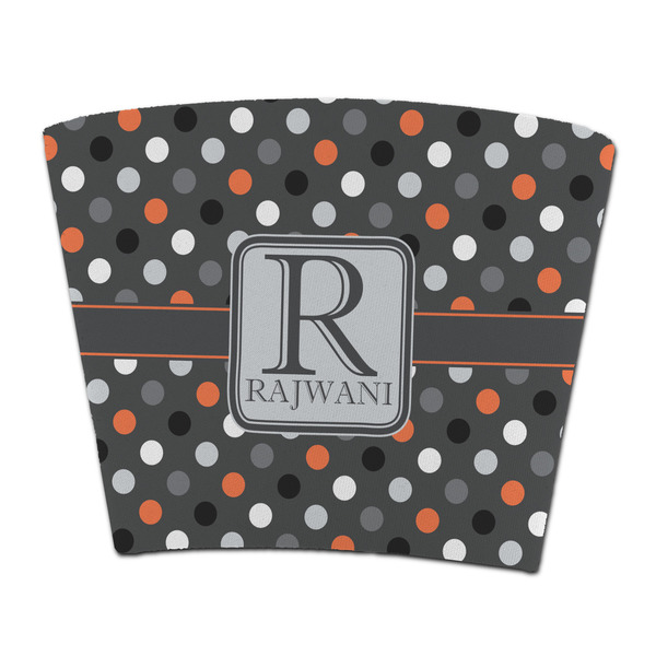 Custom Gray Dots Party Cup Sleeve - without bottom (Personalized)