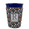 Gray Dots Party Cup Sleeves - without bottom - FRONT (on cup)