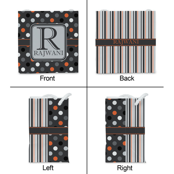 Gray Dots Party Favor Gift Bag - Gloss - Approval