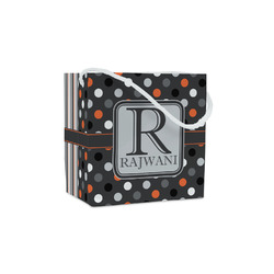 Gray Dots Party Favor Gift Bags (Personalized)