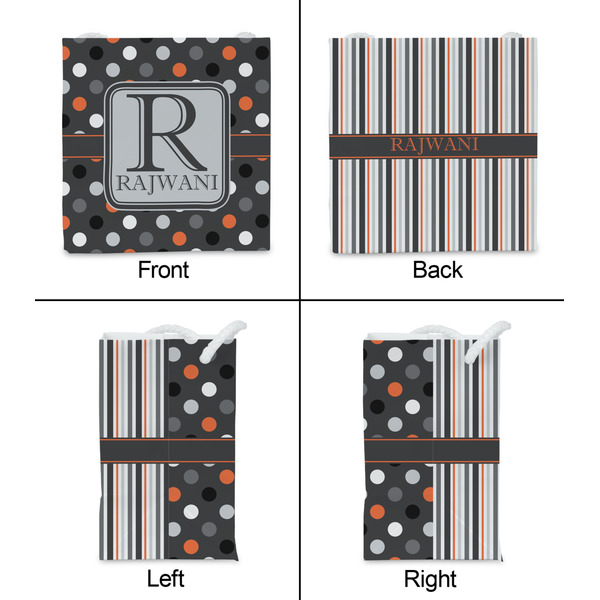 Gray Dots Party Favor Gift Bag - Matte - Approval