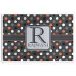Gray Dots Disposable Paper Placemats (Personalized)