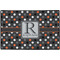 Gray Dots Door Mat - 36"x24" (Personalized)