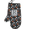 Gray Dots Personalized Oven Mitt - Left