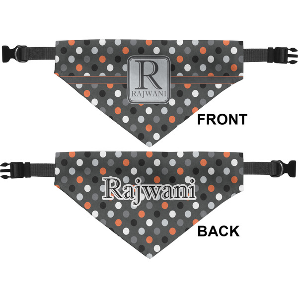 Gray Dots Pet Bandana Approval
