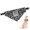 Gray Dots Dog Bandana - XLarge (Personalized)