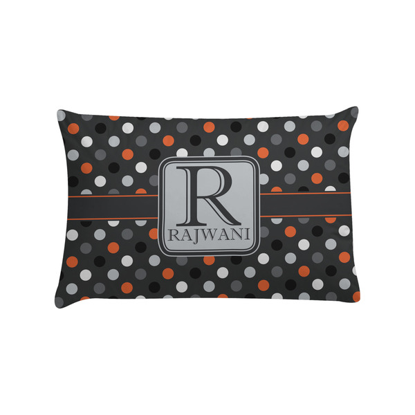Custom Gray Dots Pillow Case - Standard (Personalized)