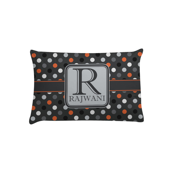 Custom Gray Dots Pillow Case - Toddler (Personalized)
