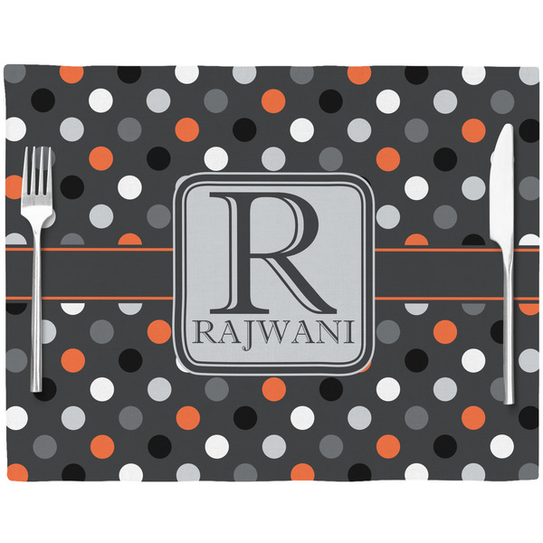 Gray Dots Placemat with Props