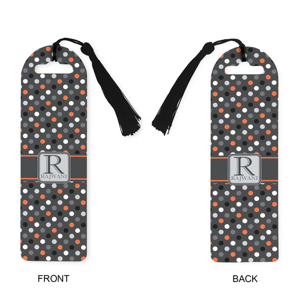 Gray Dots Plastic Bookmarks - Approval
