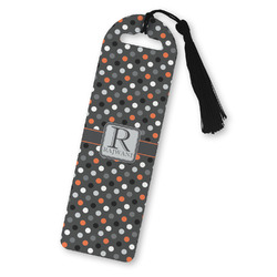 Gray Dots Plastic Bookmark (Personalized)