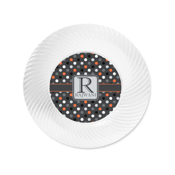 Gray Dots Plastic Party Appetizer & Dessert Plates - Approval