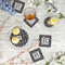 Gray Dots Plastic Party Appetizer & Dessert Plates - In Context