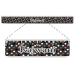 Gray Dots Plastic Ruler - 12" (Personalized)