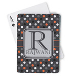 Gray Dots Playing Cards (Personalized)