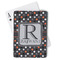 Gray Dots Playing Cards - Front View