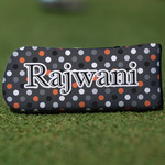 Gray Dots Blade Putter Cover (Personalized)
