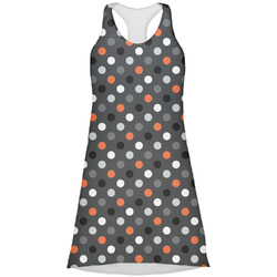 Gray Dots Racerback Dress