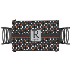Gray Dots Tablecloth - 58"x58" (Personalized)
