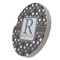Gray Dots Sandstone Car Coaster - STANDING ANGLE