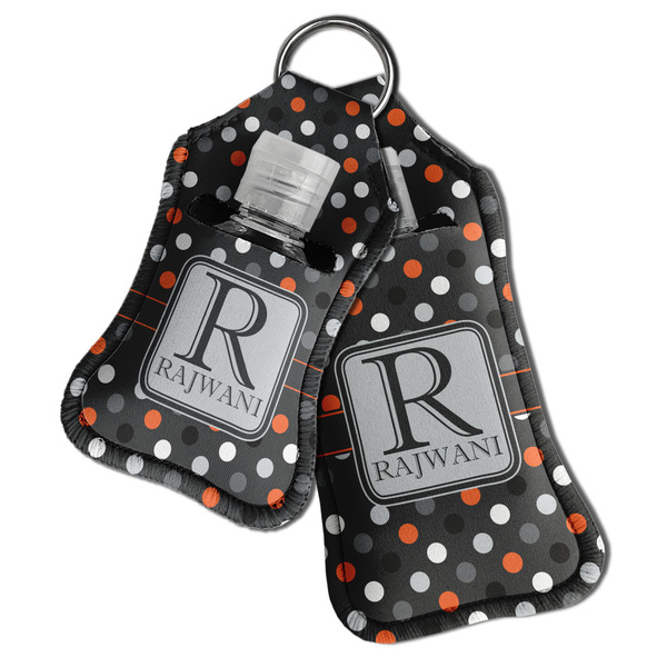 Gray Dots Sanitizer Holder Keychain - Both in Case (PARENT)