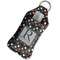 Gray Dots Sanitizer Holder Keychain - Large in Case