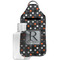 Gray Dots Sanitizer Holder Keychain - Large with Case