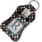 Gray Dots Sanitizer Holder Keychain - Small in Case