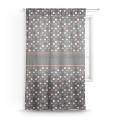 Gray Dots Sheer Curtain (Personalized)