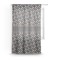 Gray Dots Sheer Curtain With Window and Rod