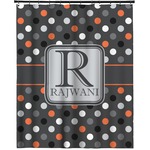 Gray Dots Extra Long Shower Curtain - 70"x84" (Personalized)