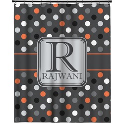 Gray Dots Extra Long Shower Curtain - 70"x84" (Personalized)