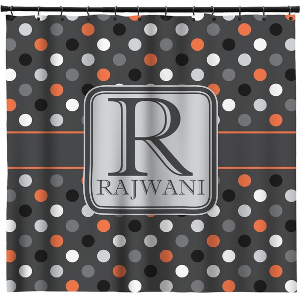 Custom Gray Dots Shower Curtain - Custom Size (Personalized)