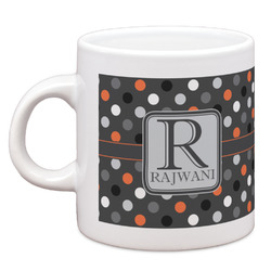 Gray Dots Espresso Cup (Personalized)