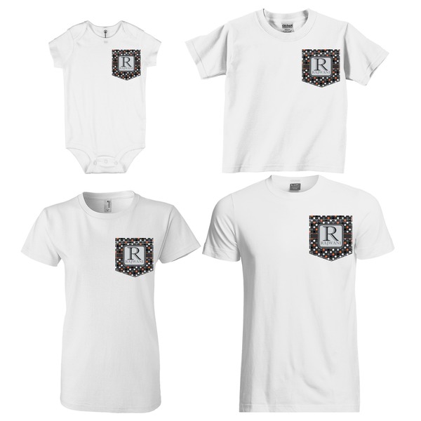 Gray Dots Sized Pockets on Various Products