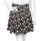 Gray Dots Skater Skirt